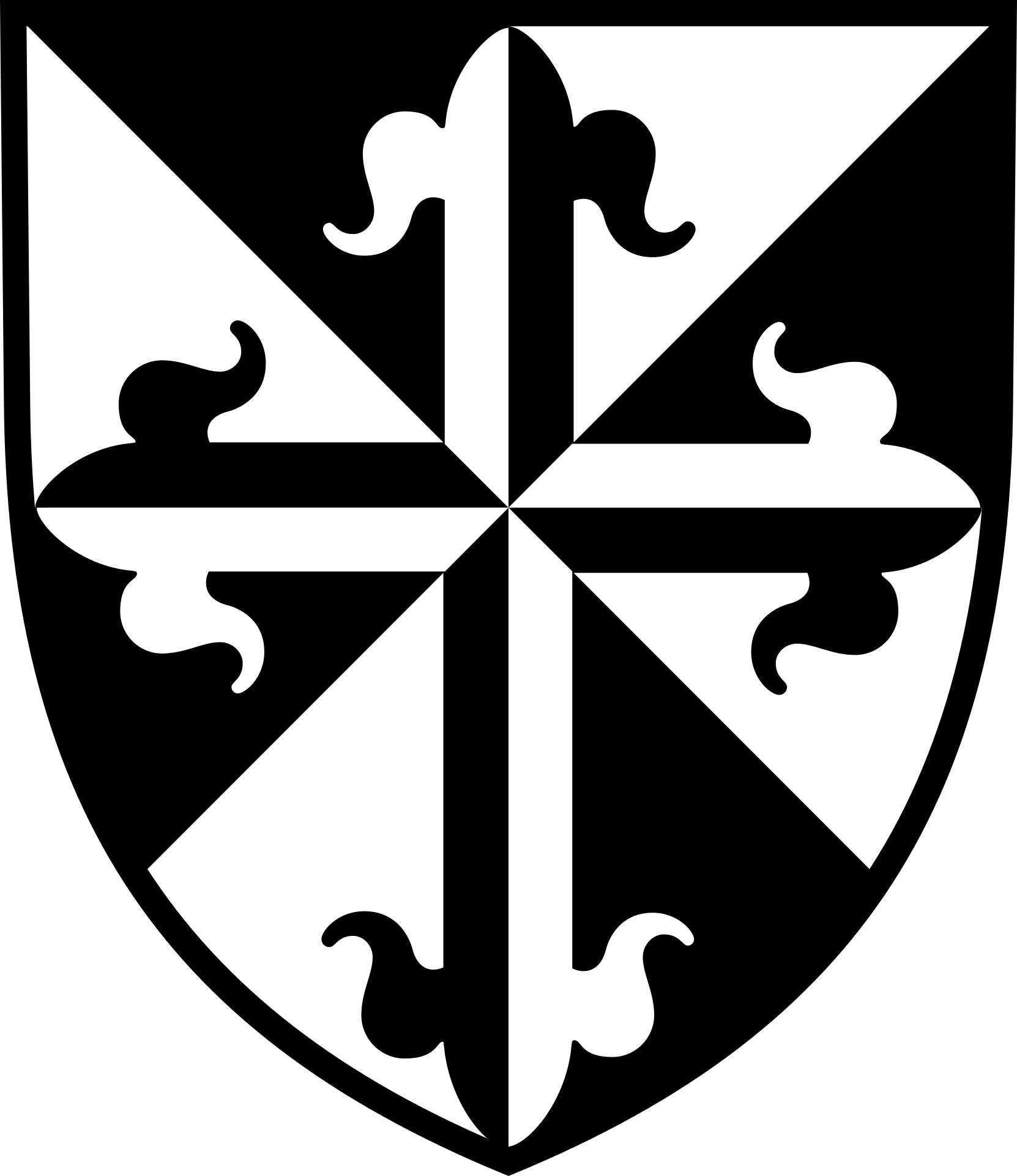 The Dominican Shield, with a cross as its emblem
